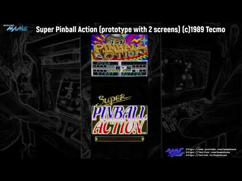 MAME - Super Pinball Action (prototype with 2 screens) (c)1989 Tecmo