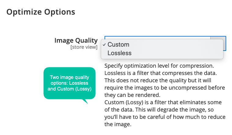 Control image quality