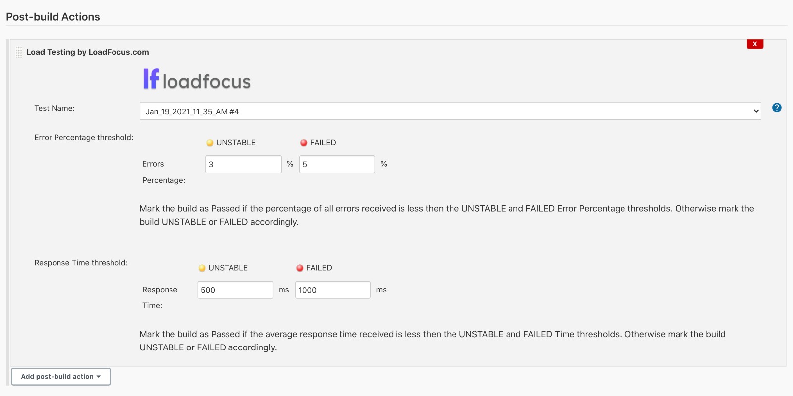 JMeter Load Testing in the Cloud CI/CD Plugin configuration Jenkins