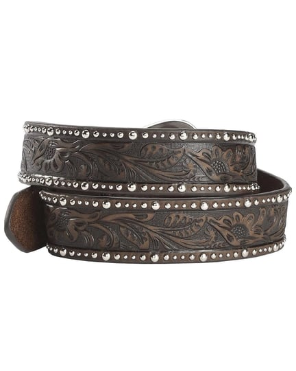 ariat-brown-tooled-womens-belt-1