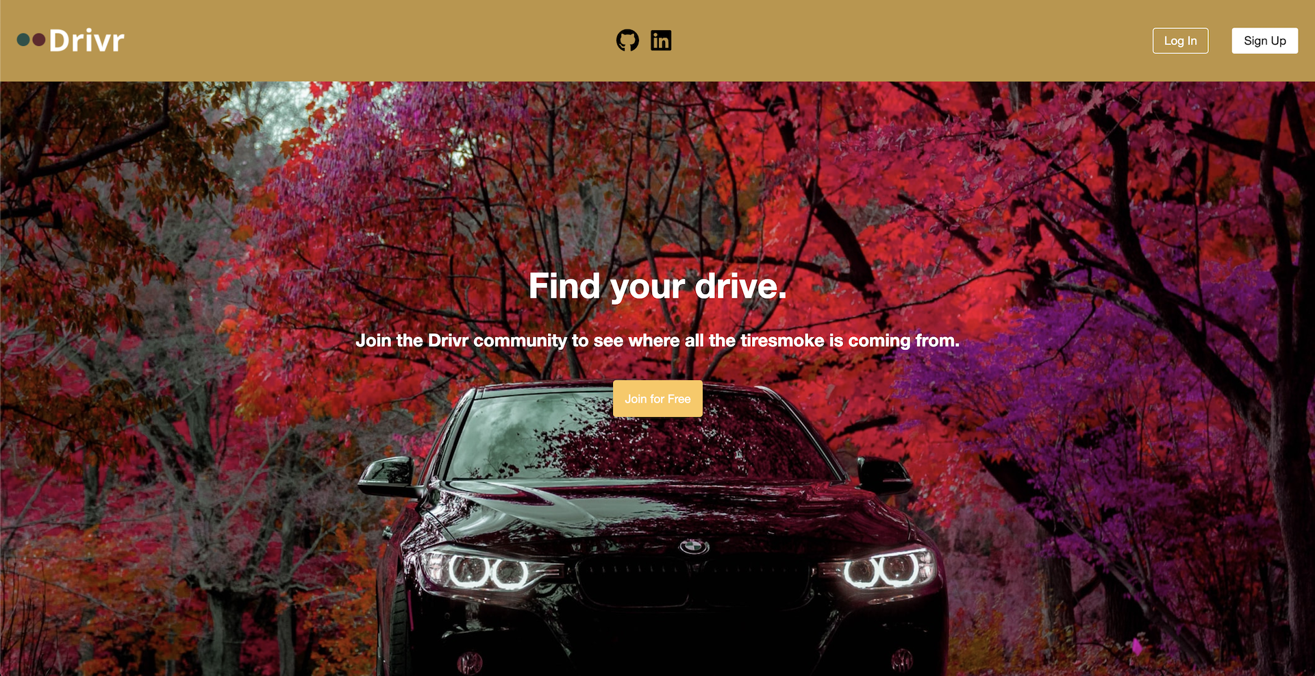 Drivr Homepage