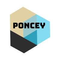 Poncey logo.