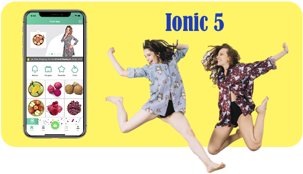 Ionic5 Fruits Commerce Shop App With Admin Backend