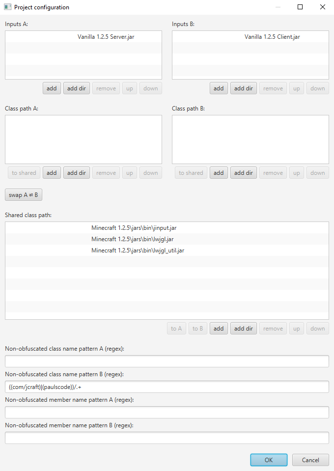 Example configuration