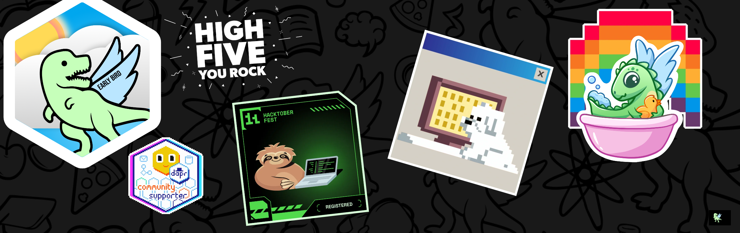 An image of @callmeteus's Holopin badges, which is a link to view their full Holopin profile