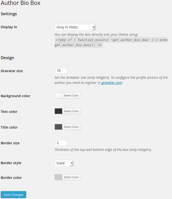 1. Settings page.