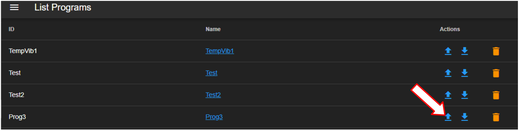 Importing a program