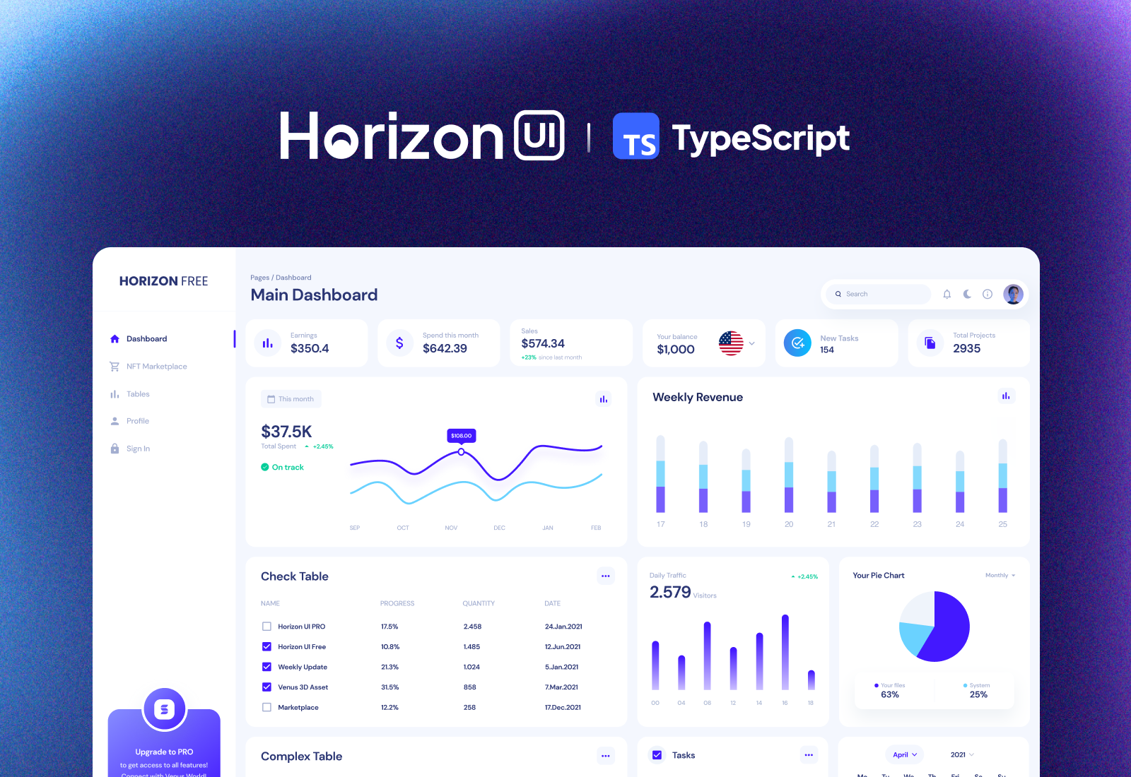 Horizon UI TypeScript