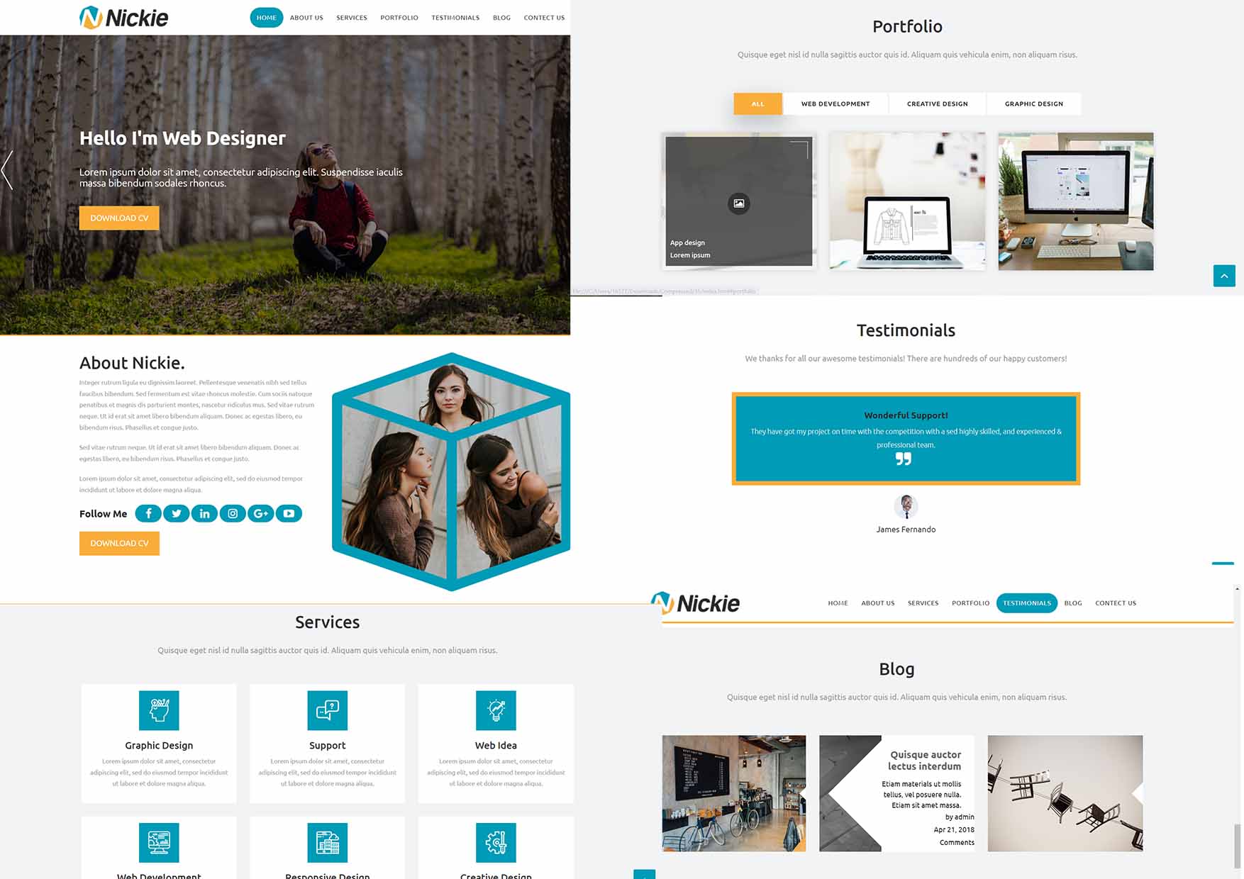 GitHub - Waite0603/Resume-vCard-Collection: About Responsive Personal ...