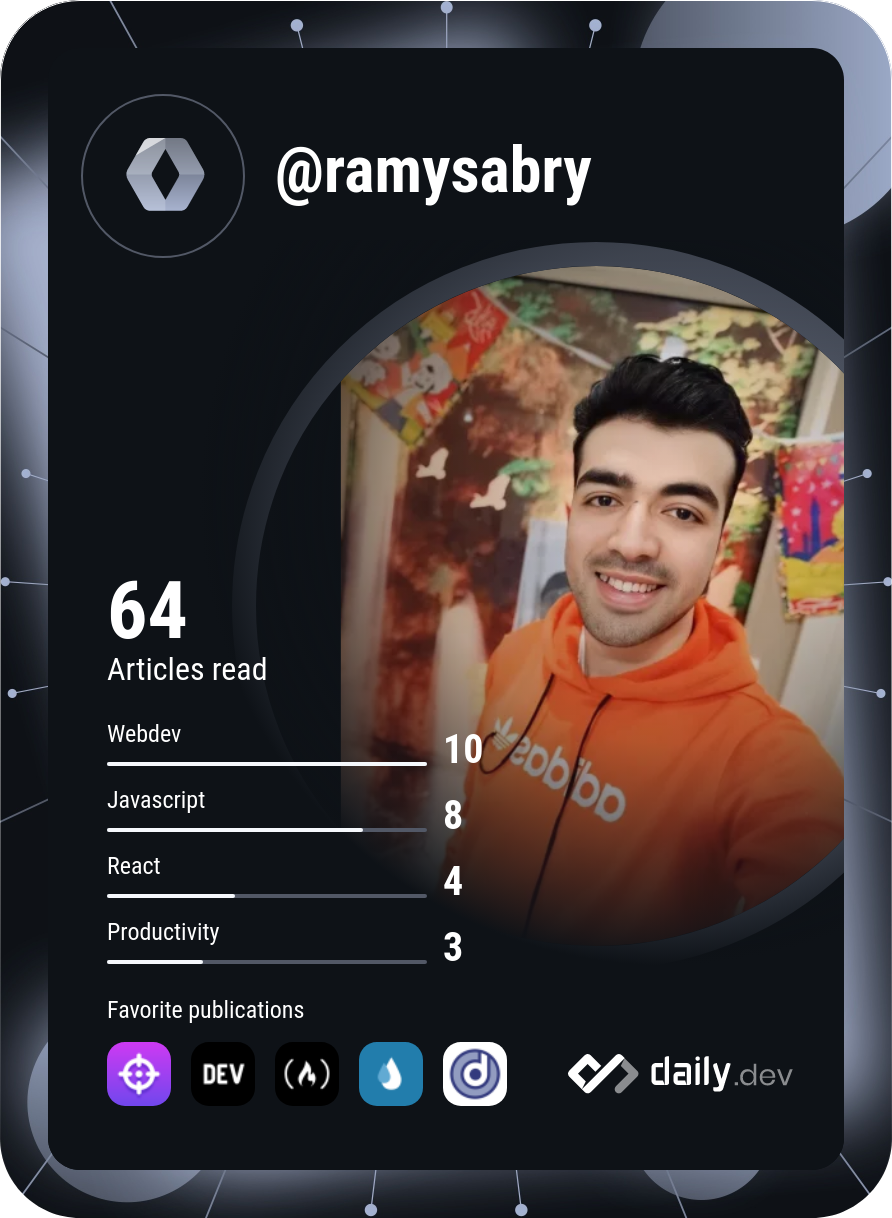 Ramy Jounior's Dev Card