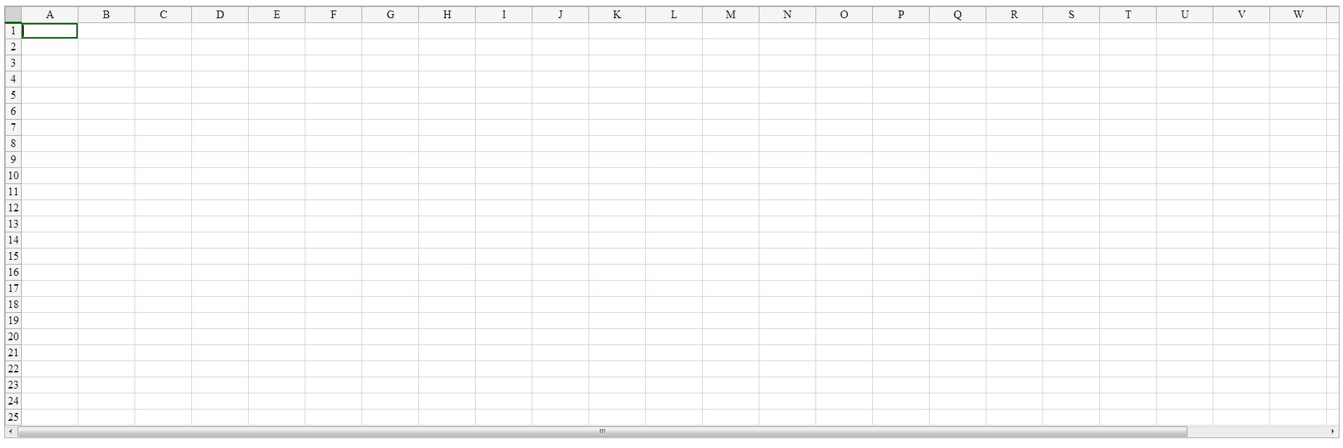 spreadsheet