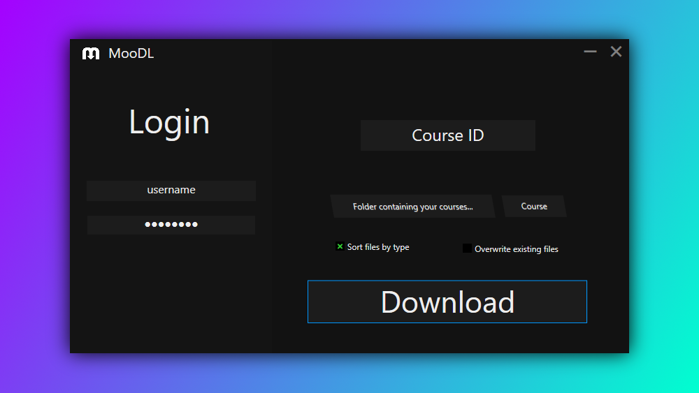GitHub - reslario/MooDL: A downloading tool for the BBBaden's Moodle ...