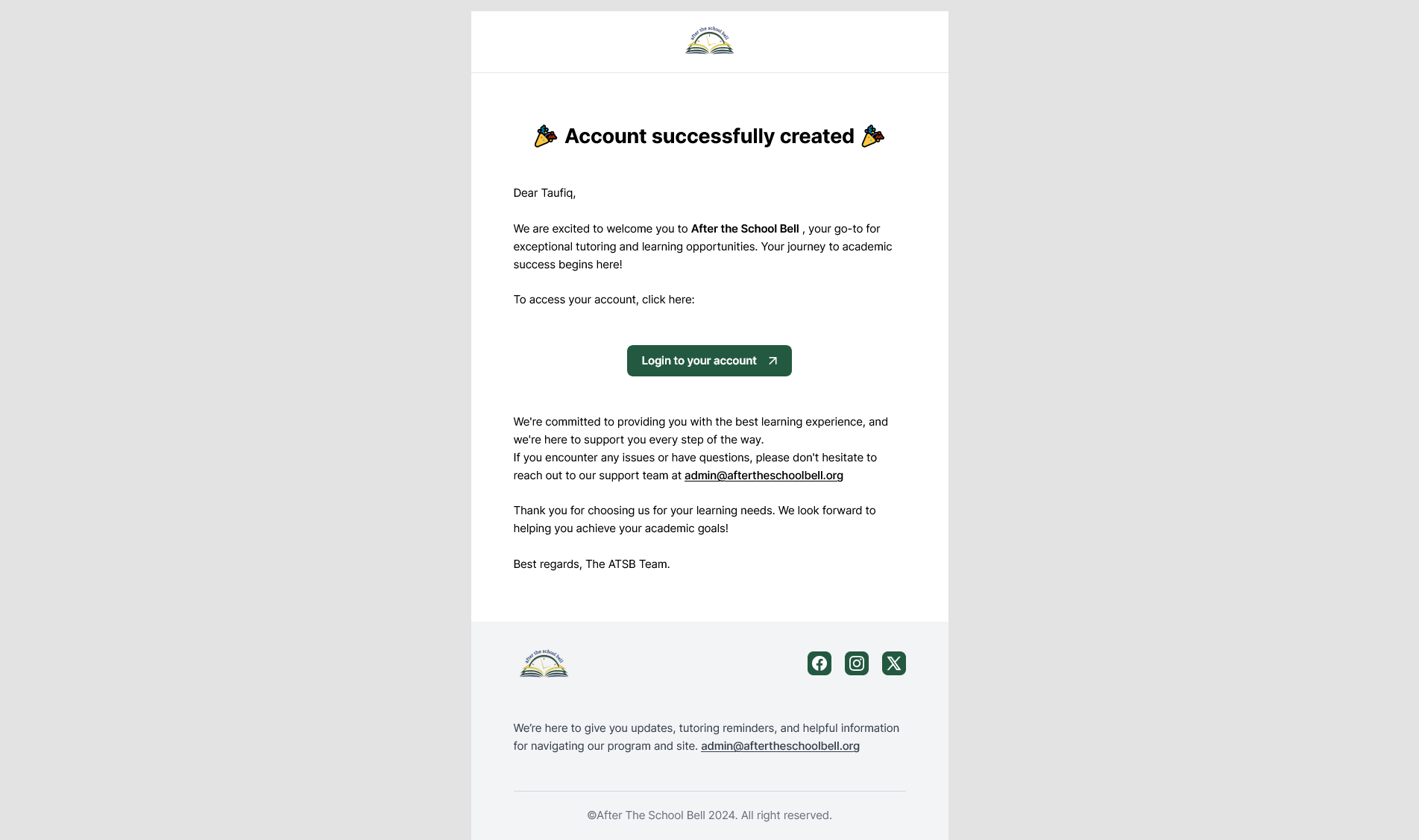 Email Template