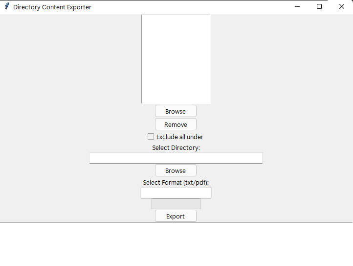 Directory Content Exporter GUI v.2 