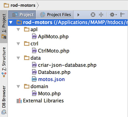 Estrutura física do projeto no Android Studio