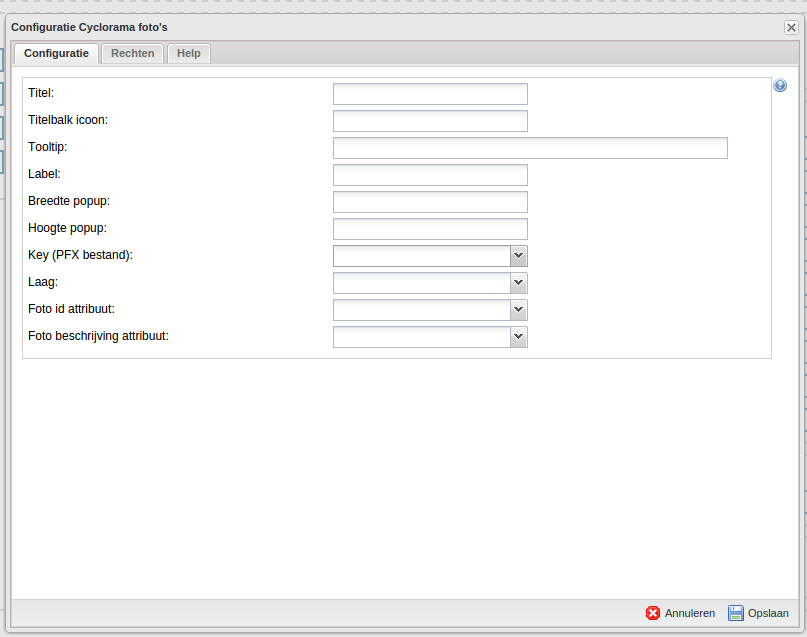 Configure component