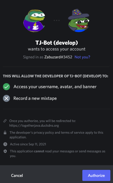 discord authorization