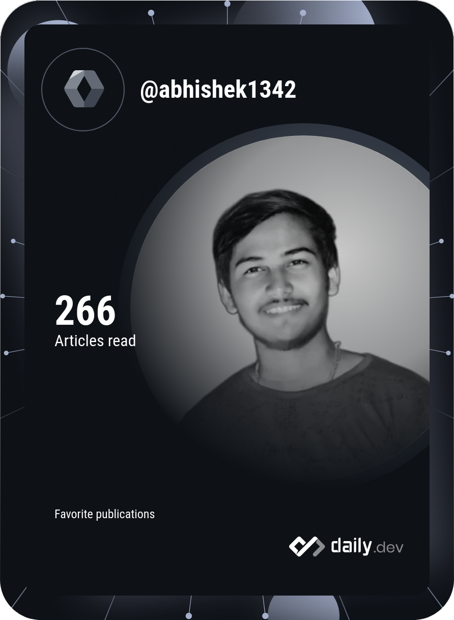 Abhishek's Dev Card