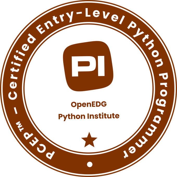 [PCEP-30-02] PCEP – Certified Entry-Level Python Programmer