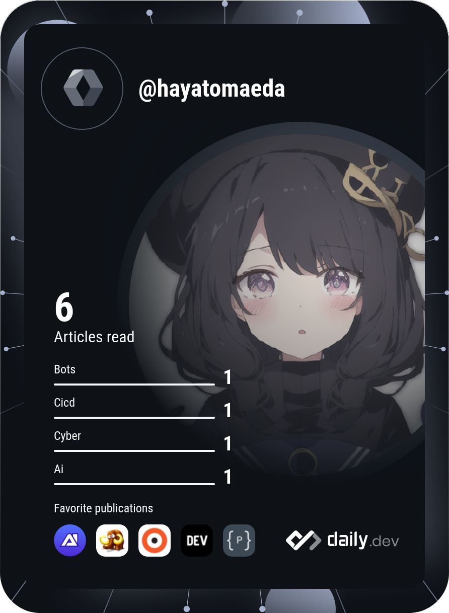 hayato maeda's Dev Card