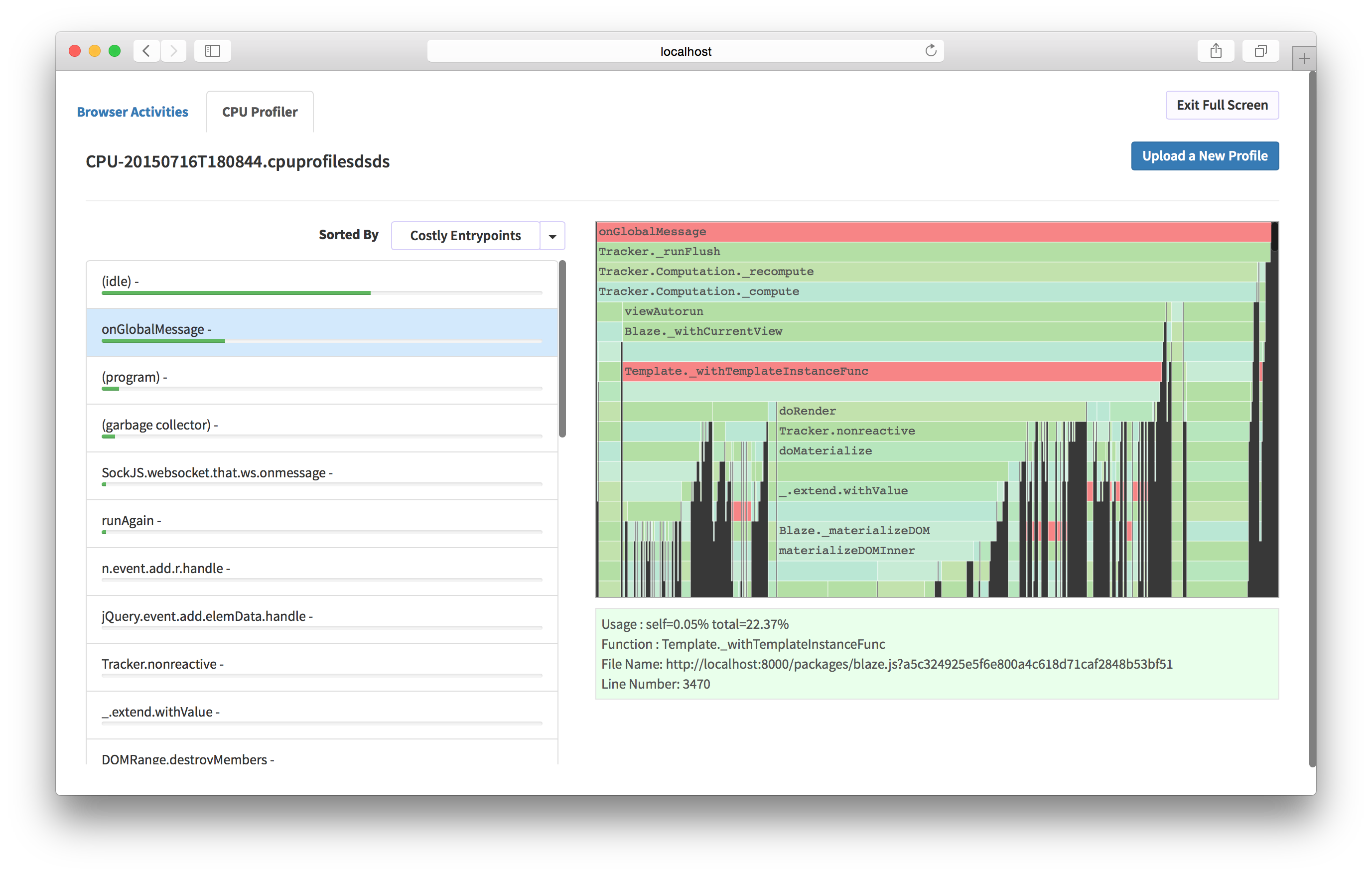 CPU Profiler Example