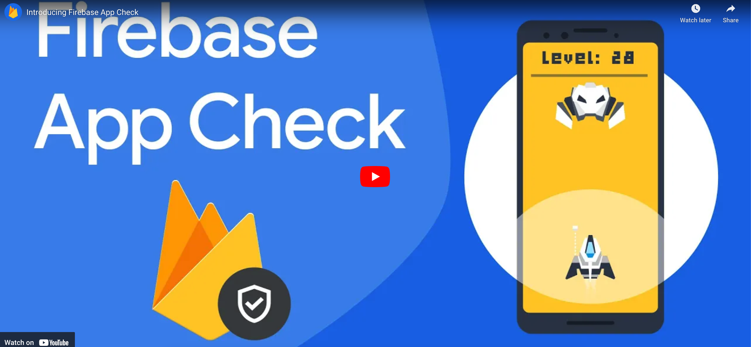Firebase app check video