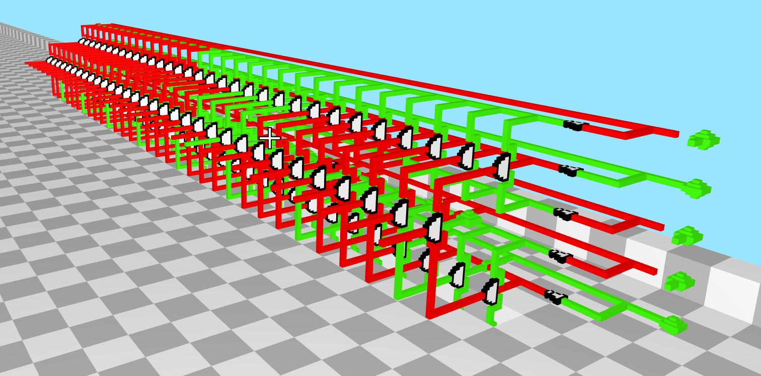 A 5-to-32 decoder made in the game