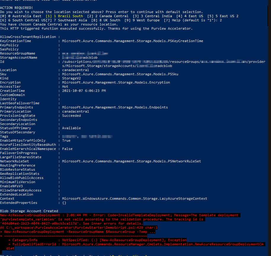 Error: Code=InvalidTemplateDeployment; Message=The template deployment ...