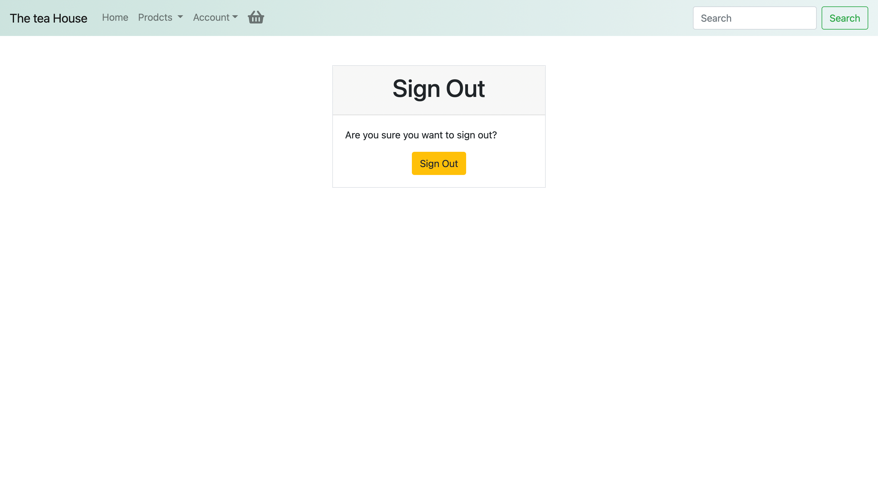  Sign out feature