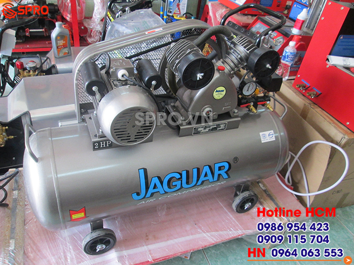 Máy nén khí Jaguar, Máy bơm hơi nhập khẩu giá rẻ 2hp dung tích 100L