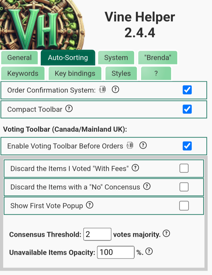 Auto sorting with voting