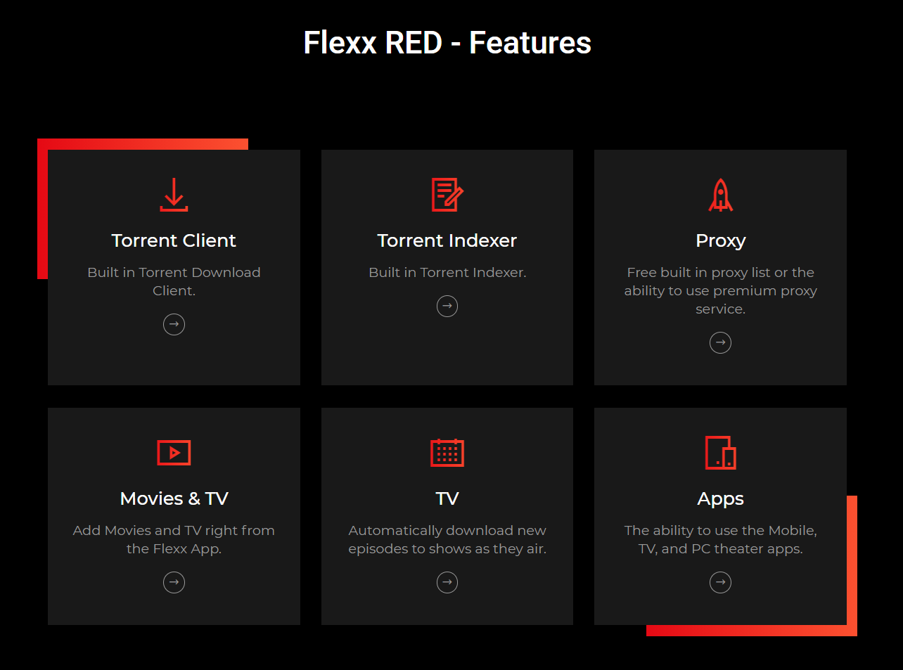 Flexx Red Features