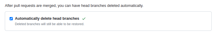 Branch Auto Deletion