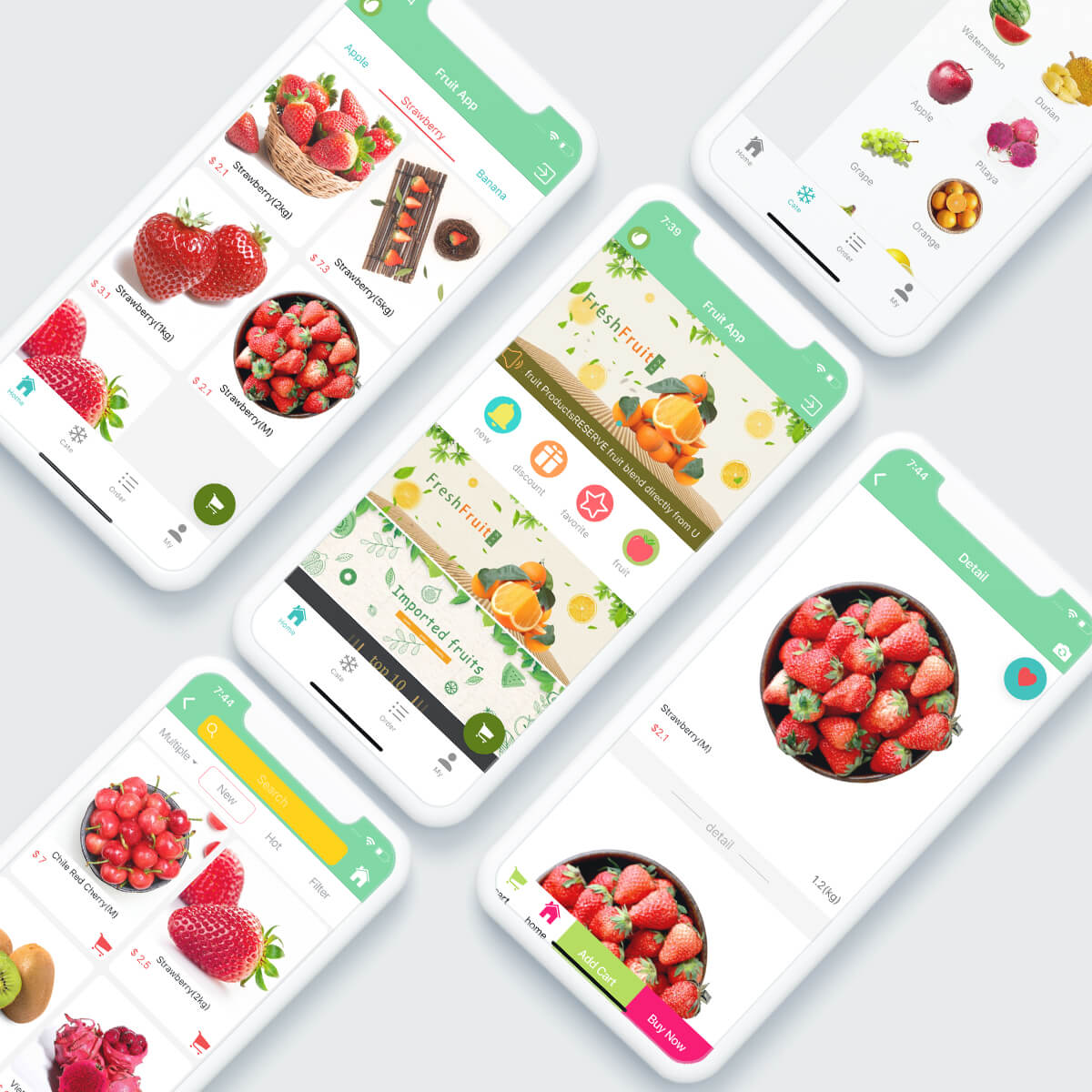 Ionic fruit App  ionic template