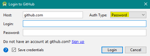 Logging in with GitHub