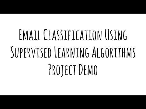 Email Classification Project Demonstration