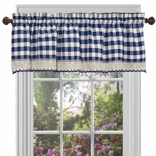 country-farmhouse-buffalo-plaid-valance-navy-blue-1