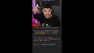 ¡Nueva API de JavaScript disponible en Chrome! Traduce textos con IA. Sin coste, en local y privado.
