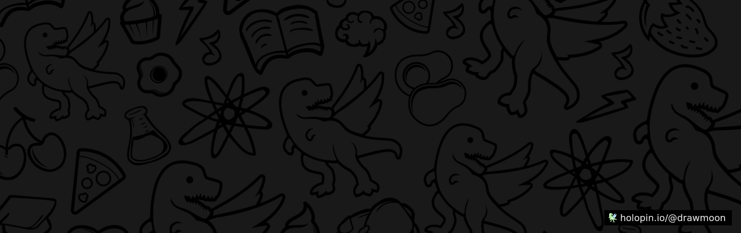 An image of @drawmoon's Holopin badges, which is a link to view their full Holopin profile