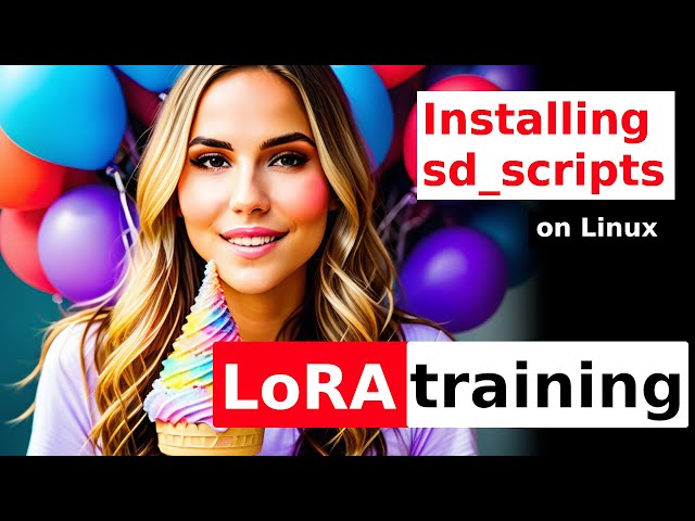 Stable Diffusion how to install sd_scripts for LoRA training on Linux