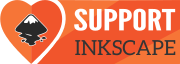 Medium banner says Support Inkscape