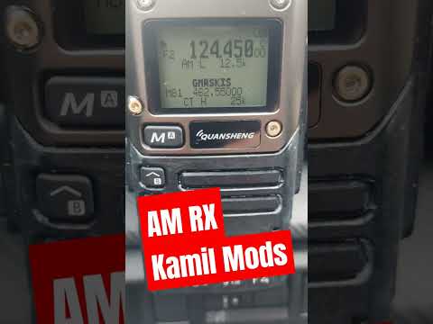 Video showing AM reception in VFO mode