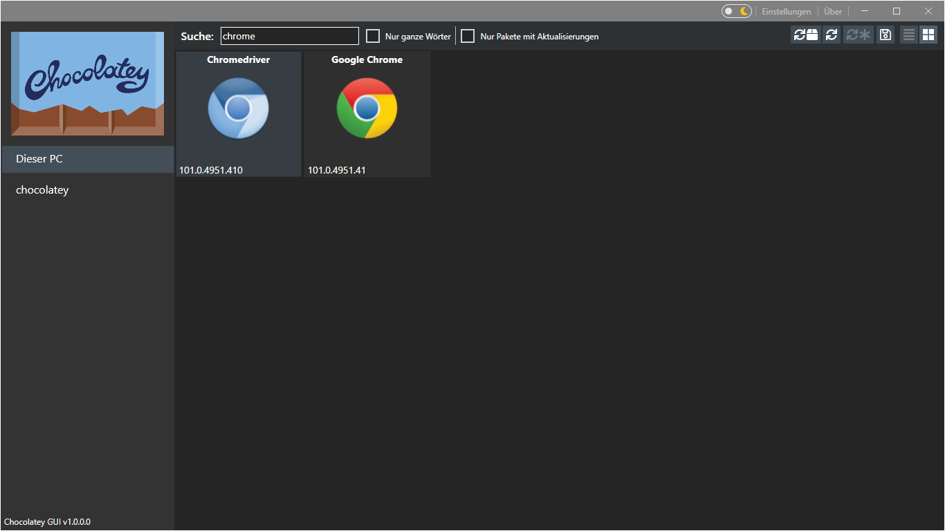 chromedriver in chocolatey