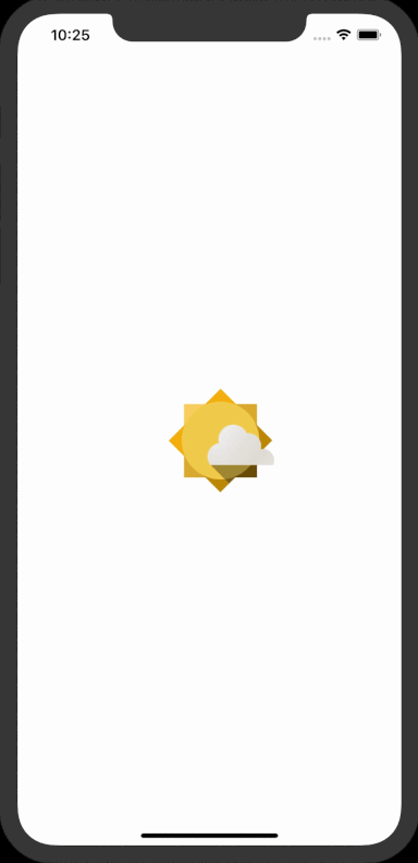 Weather app splash screen
