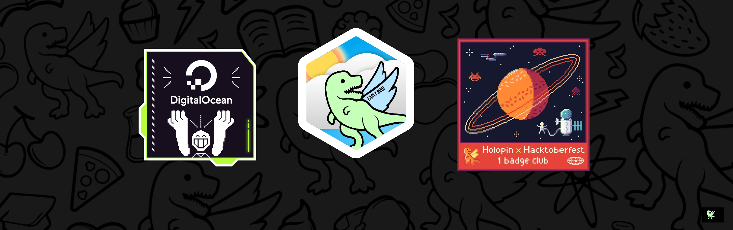 An image of @lubna's Holopin badges