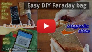 Make & Test DIY Faraday bag for key FOB, RFID card, Passport - STOP Keyless car theft & more