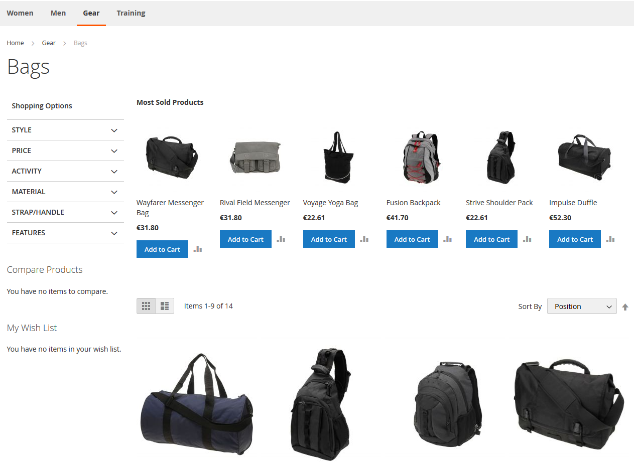 Magento2 ProductMostSold