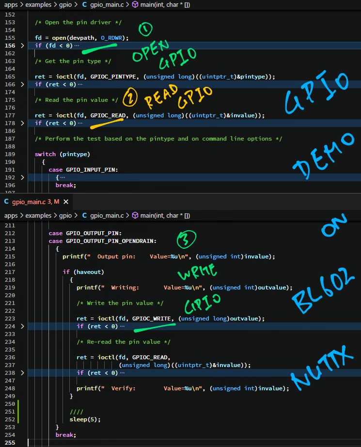 GPIO Demo App