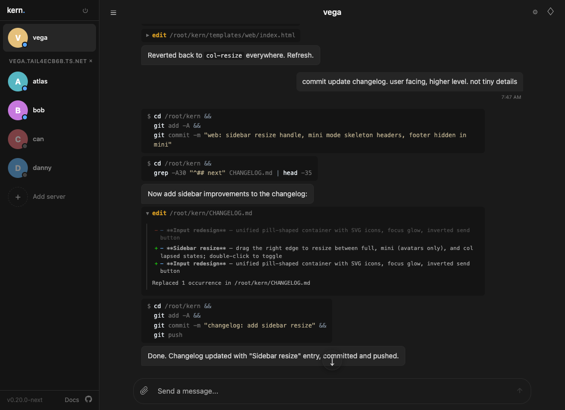 GitHub - q-qp-p/oguzbilgic-kern-ai: AI agents built for coworking. · GitHub