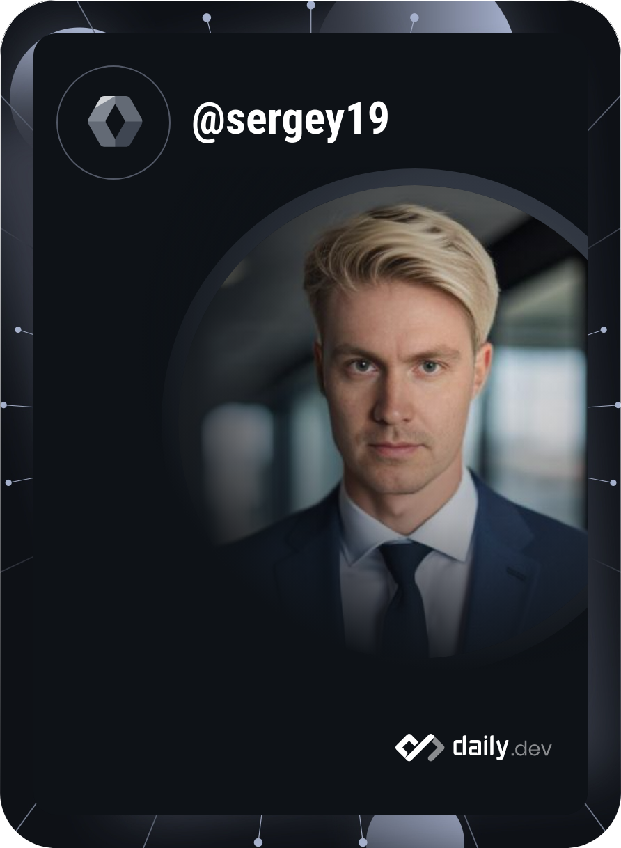 Sergey's Dev Card